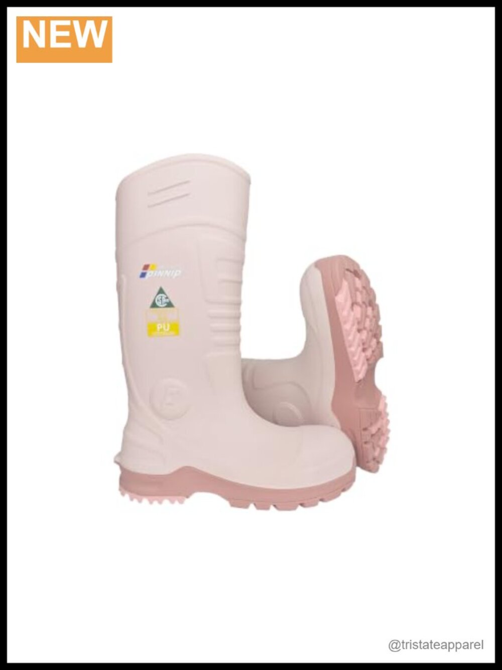 Women's Steel Toe PU Rubber Work Boots - Waterproof Insulated Slip Resistant